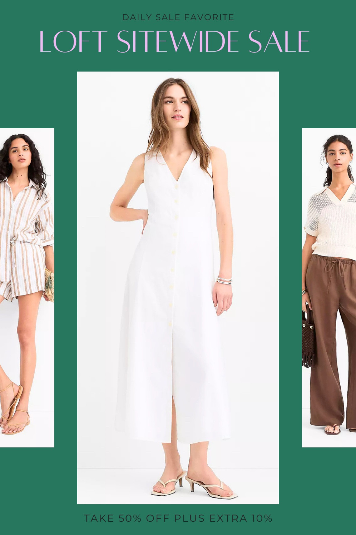 LOFT sale finds ✨ 50% off + extra 10% = yes please

#LTKSeasonal #LTKootd #LTKSaleAlert