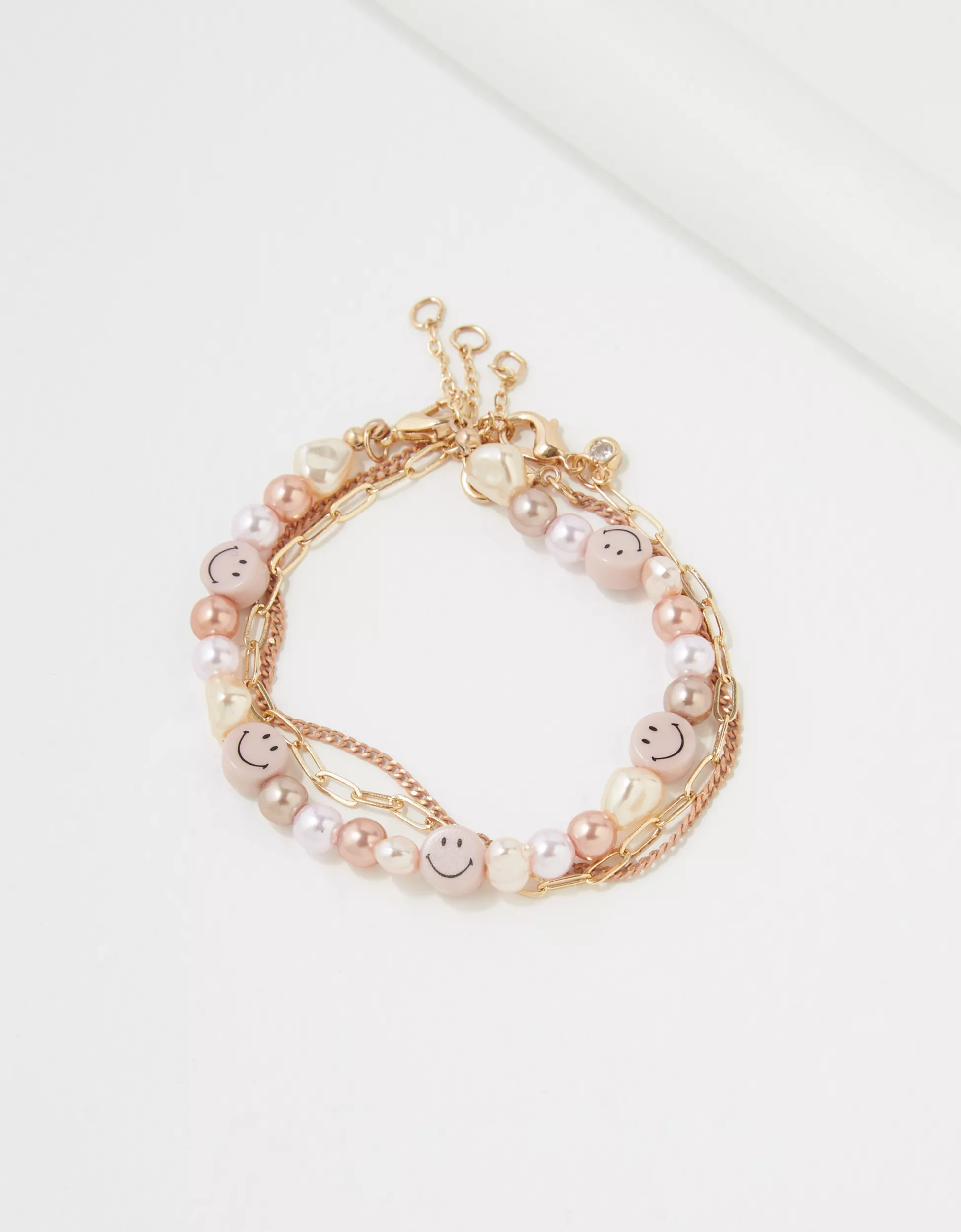 AEO Smiley® Bracelet 3-Pack | American Eagle Outfitters (US & CA)