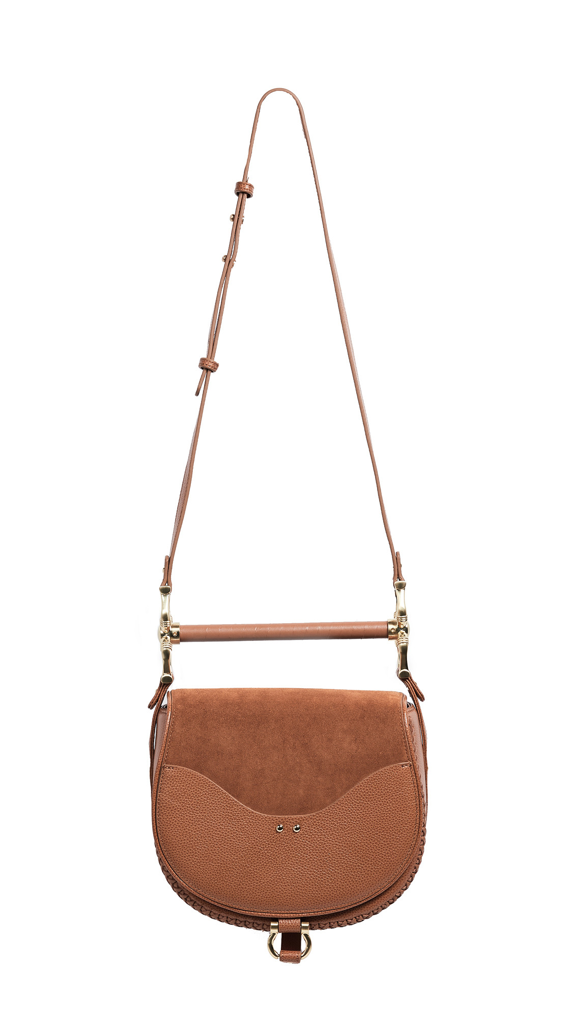 SANCIA Babylon Bar Bag Suede | Shopbop