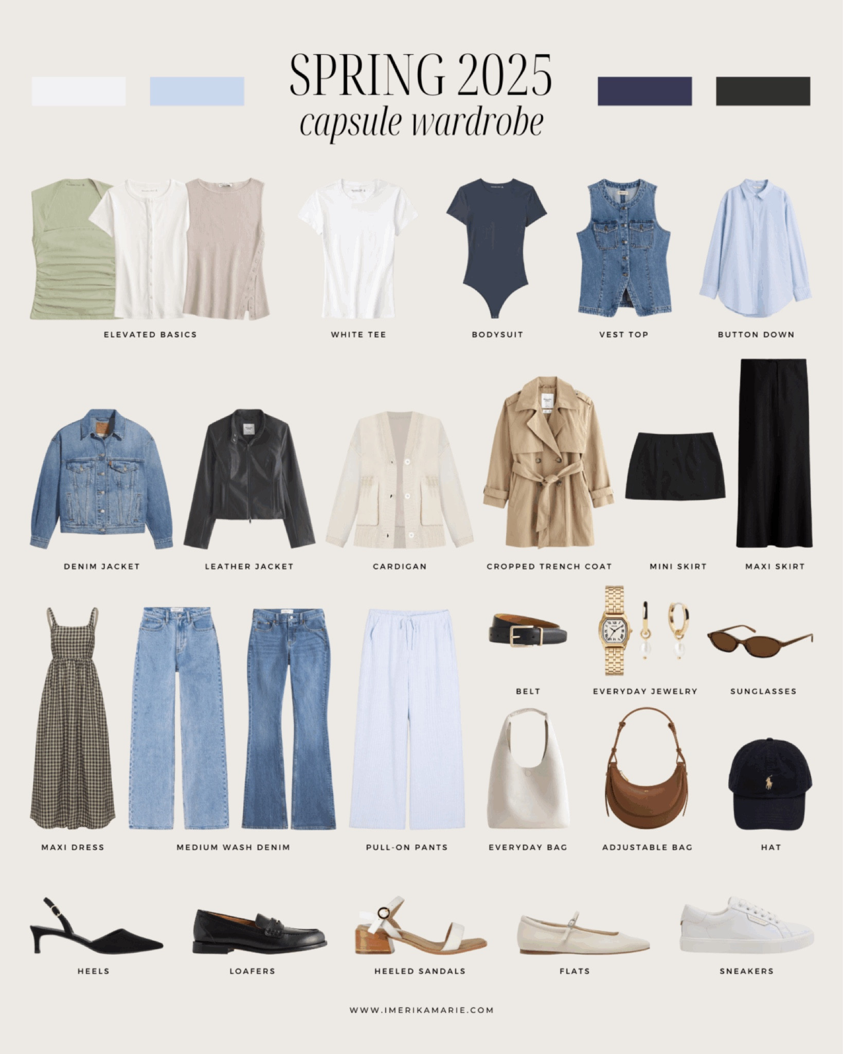 Spring Capsule Wardrobe. Spring outfit. Casual spring outfits. Spring inspo outfits. Spring fits. Spring style 2025. Minimalist wardrobe. Fashion capsule wardrobe. Capsule Wardrobe

#LTKSeasonal #LTKStyleTip #LTKFindsUnder100