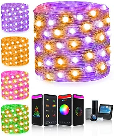 Amazon.com: Nobent 16Ft Smart Led Fairy Lights Work with Alexa Google Home, APP Control, 20 Scene... | Amazon (US)