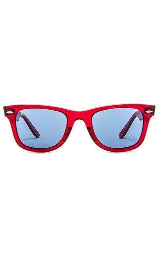 Legacy Wayfarer in Transparent Red & Blue | Revolve Clothing (Global)