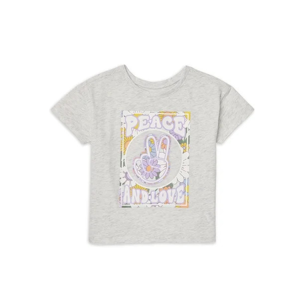 Garanimals Toddler Girl Short Sleeve Graphic Tee, Sizes 12M-5T | Walmart (US)