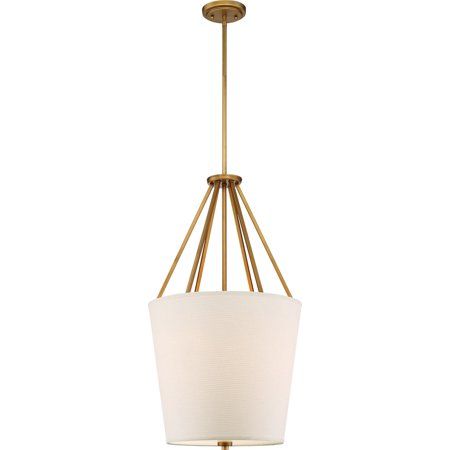 Pendants 3 Light With Natural Brass Tones In Finished Medium Bulb Type 180 Watts | Walmart (US)