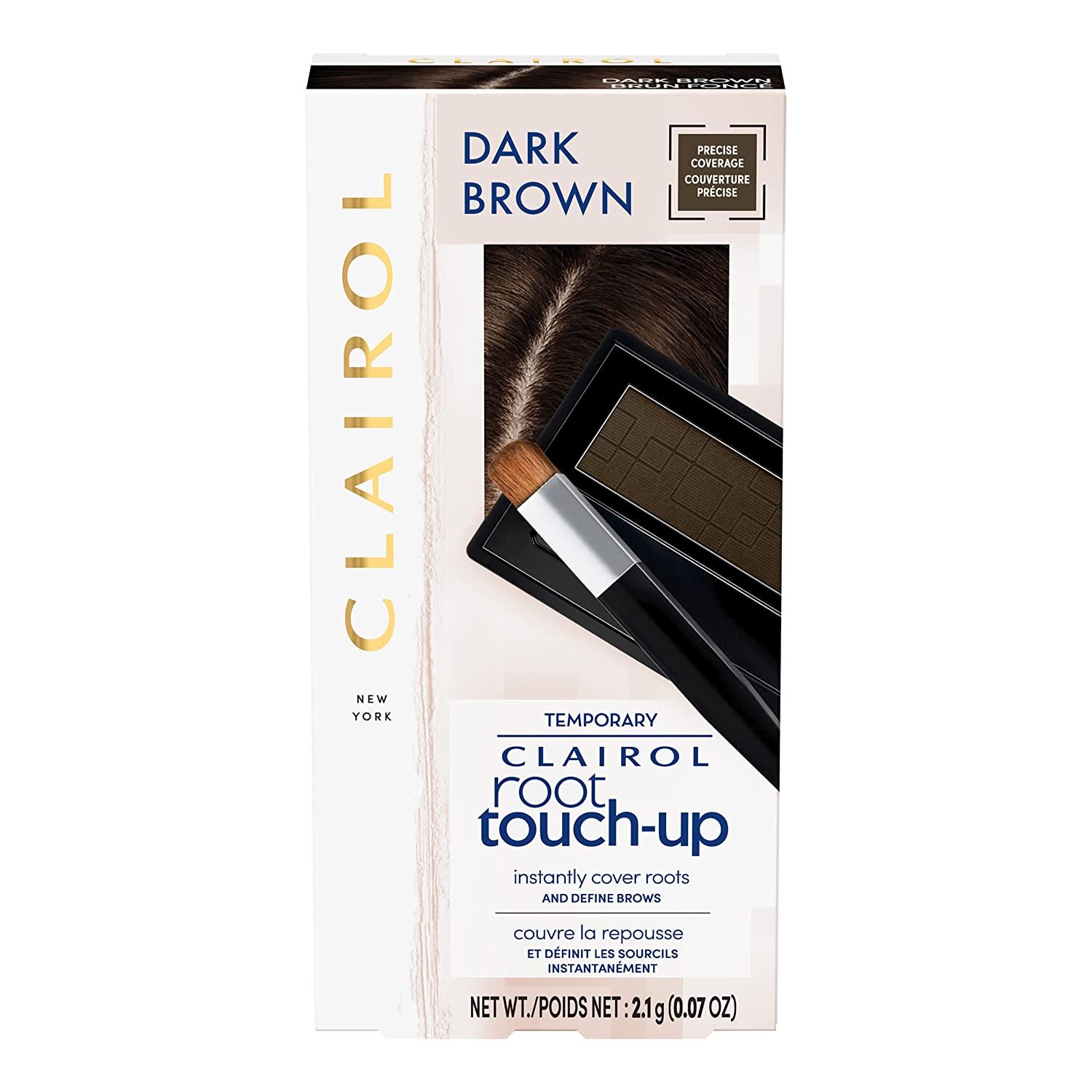 Clairol Root Touch-Up Temporary Concealing Powder, Dark Brown Hair Color, Pack of 1 | Amazon (US)