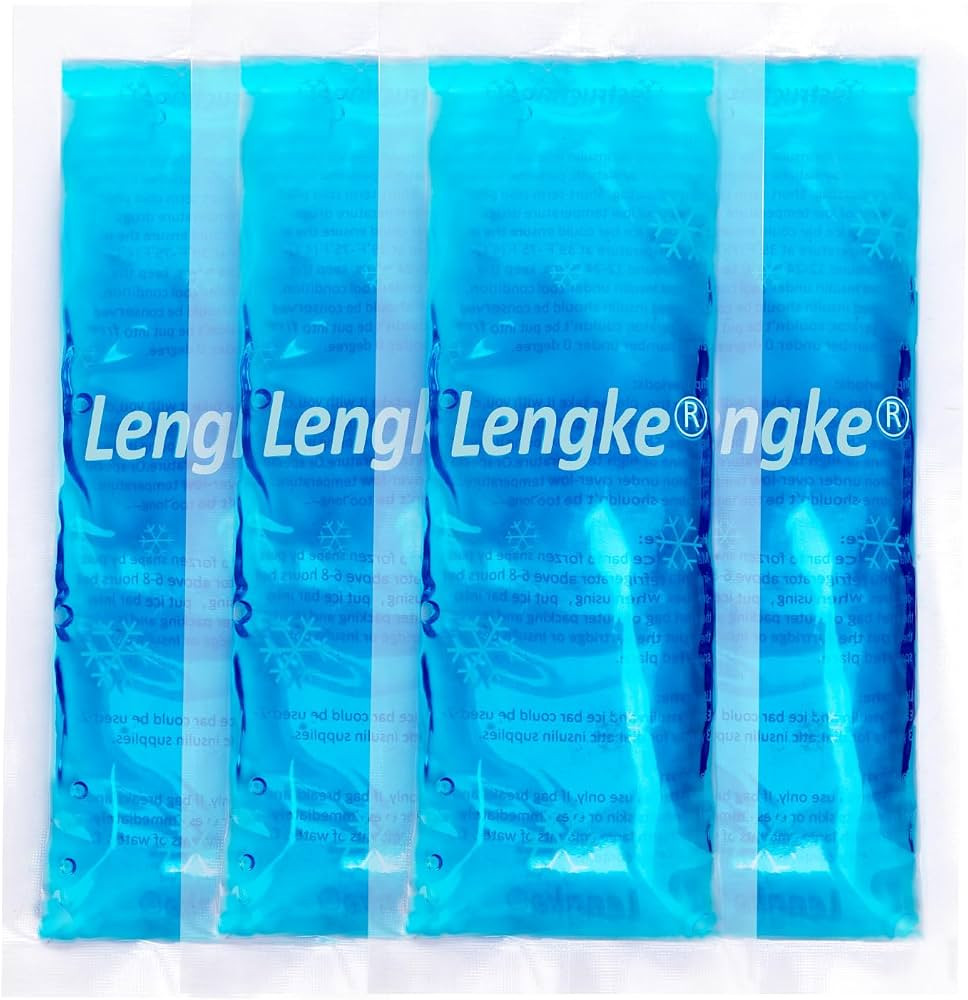 Ice Pack, TSA Approved ice pack 4 Packs, Small Ice Packs, Reusable Ice Packs for Insulin Cooler T... | Amazon (US)