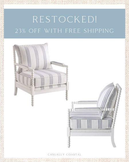 This beautiful spindle chair was just restocked and it's on sale for under $475 with free shipping!
- 
home decor, coastal decor, beach house decor, beach decor, beach style, coastal home, coastal home decor, coastal decorating, coastal interiors, coastal house decor, beach style, neutral home decor, neutral home, natural home decor, coastal bedroom, coastal living room, coastal family room, living room, coastal sunroom, spindle chair, neutral arm chair, serena & lily dupe, serena and lily dupe, arm chair, side chair, living room decor, living room ideas, neutral living room, neutral living rooms, neutral living room chairs, neutral home decor, amazon spindle chair, spindle chairs on sale, spindle chairs, white chairs, living room chairs, living room accent chairs, bedroom chairs, living room furniture, bedroom furniture, designer look for less, overstock furniture

#LTKsalealert #LTKFind #LTKhome
