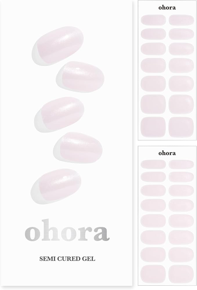 ohora Semi Cured Gel Nail Strips (N Glazed Donut) - Extended Size Range, Works with Any Nail Lamp... | Amazon (US)