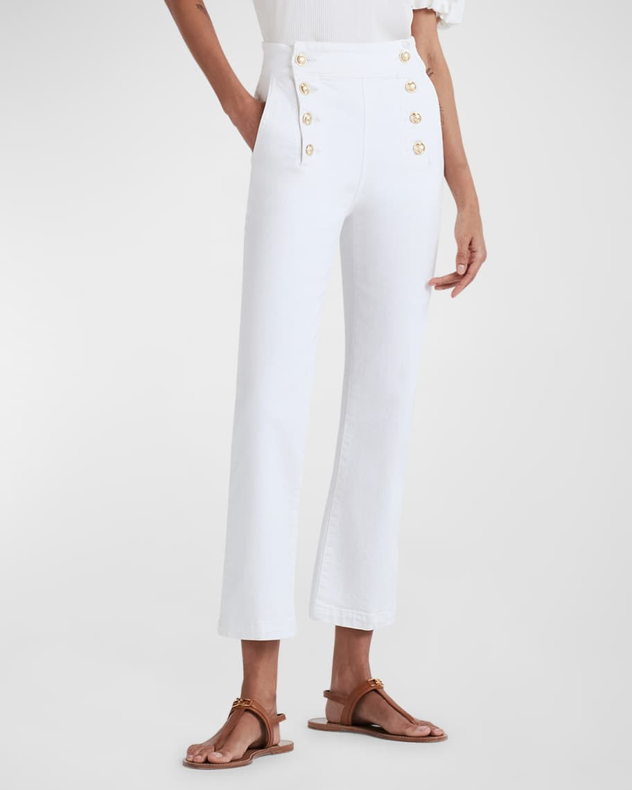 Elle Sailor Cropped Flare Jeans | Neiman Marcus