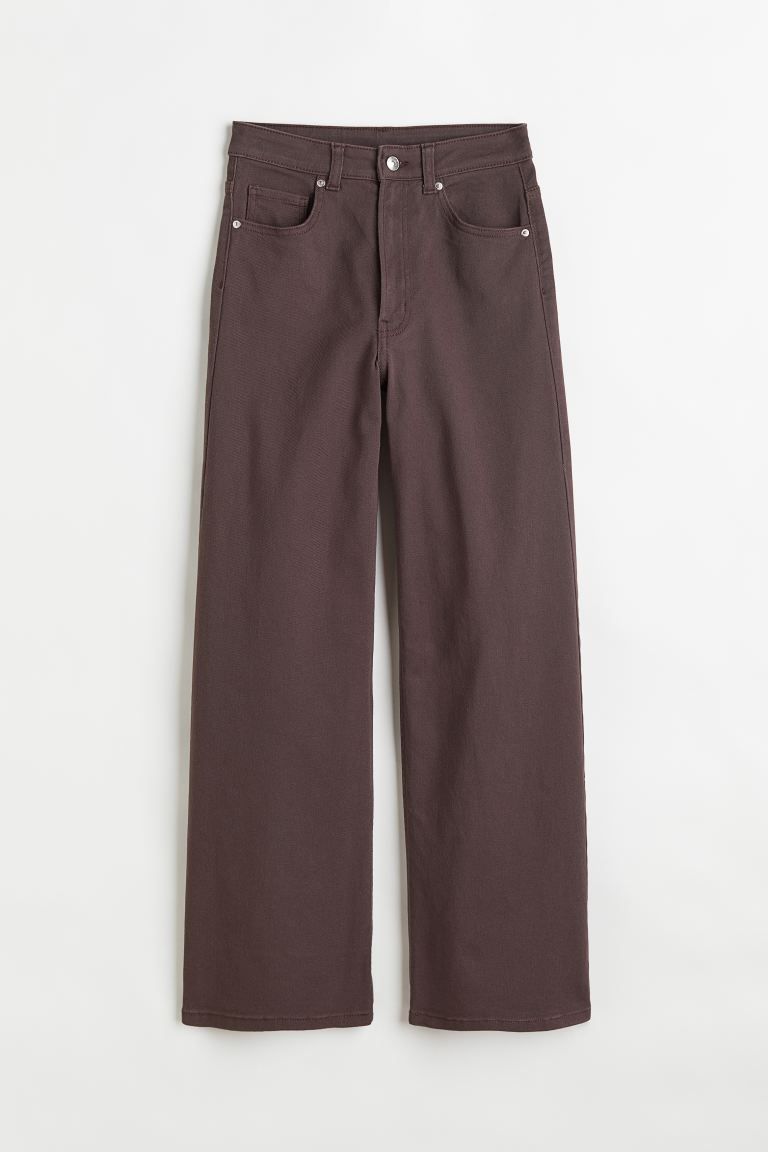 Wide-leg Twill Pants | H&M (US + CA)