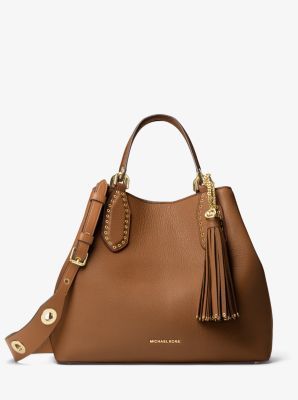 Brooklyn Large Leather Satchel | Michael Kors US