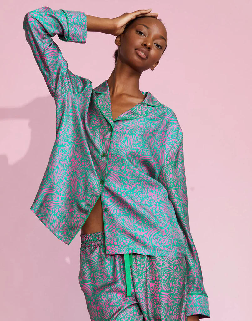 Silk Pajama Shirt | Cynthia Rowley