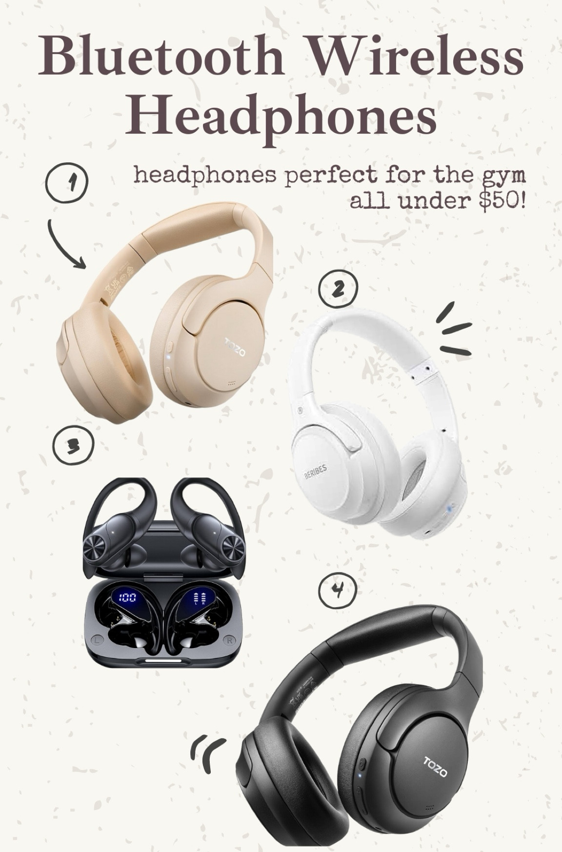 Unleash your workout potential with the ultimate gym companion: Bluetooth wireless headphones! 🎧 Cut the cords and elevate your fitness game with these sleek, sweatproof headphones. Enjoy unparalleled freedom of movement and immersive sound quality while you crush your goals. Tap the link to shop now and experience the power of wireless audio in the gym! #WirelessHeadphones #GymEssentials #FitnessMotivation

Gym headphones • Sports headphones • Workout headphones • Fitness earphones • Wireless earbuds • Bluetooth earphones • Sweatproof headphones • Athletic headphones • Exercise earbuds • Running headphones

#LTKActive #LTKfindsunder50 #LTKfitness