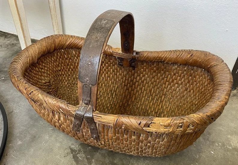 Handmade Vintage Willow Basket | Etsy (US)
