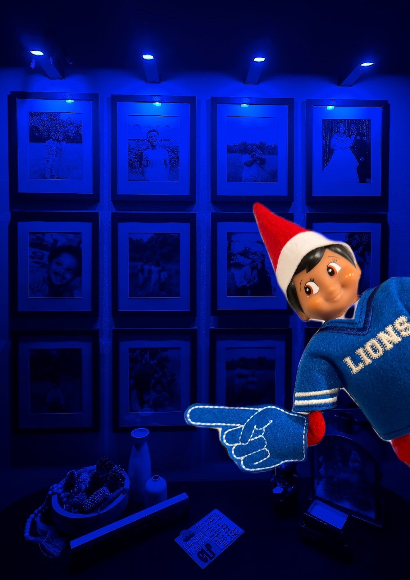 Albert the Elf is back at it again in his little Etsy jersey and playing with the blue lights we got from Amazon. 

#LTKFindsUnder50 #LTKHoliday #LTKmomlife