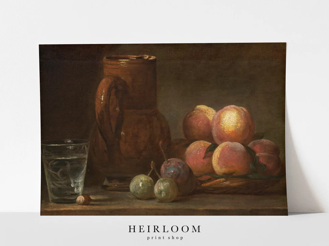 Still Life Painting | Vintage Fruit Print Oil Painting | FINE ART PRINT | Kitchen | Still Life | Etsy (CAD)