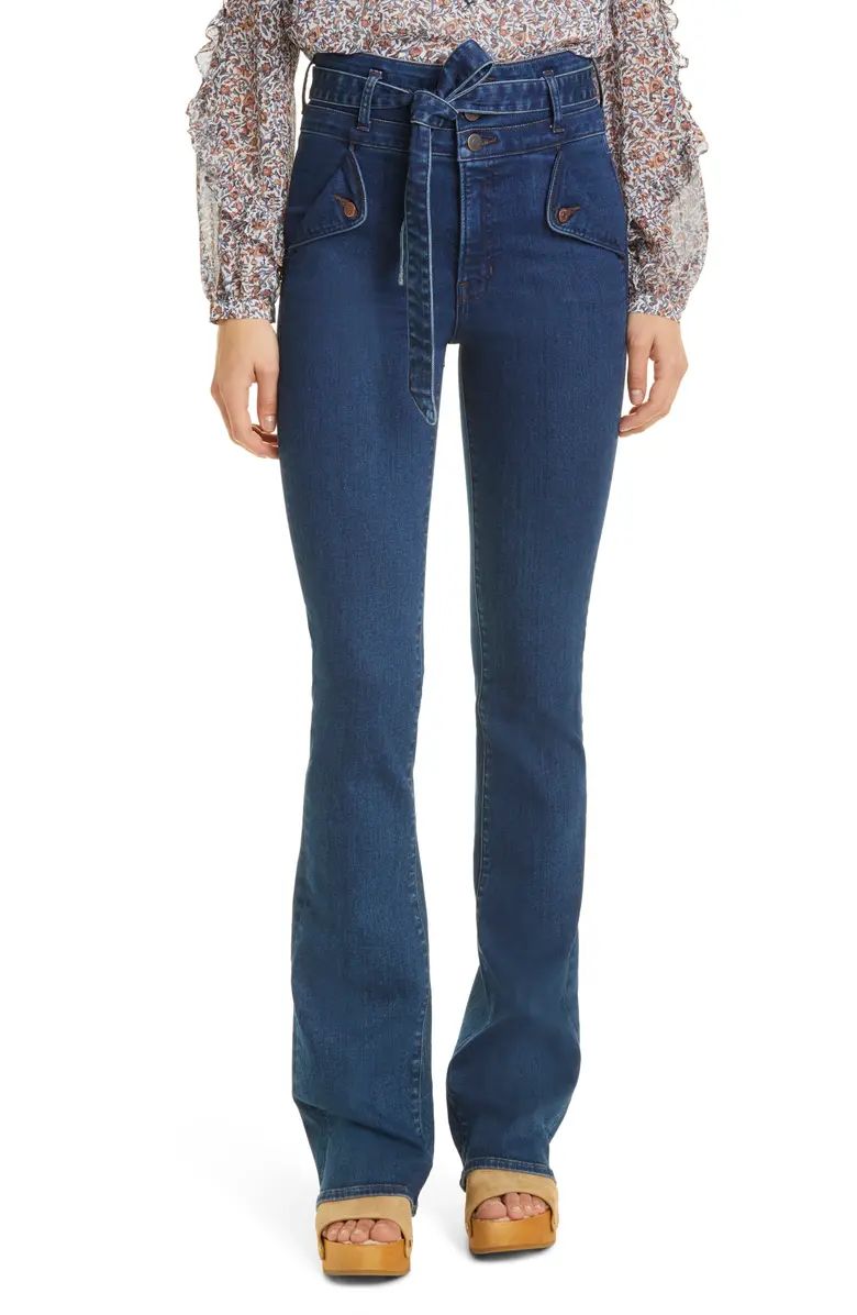 Veronica Beard Giselle High Waist Slim Flare Jeans | Nordstrom | Nordstrom