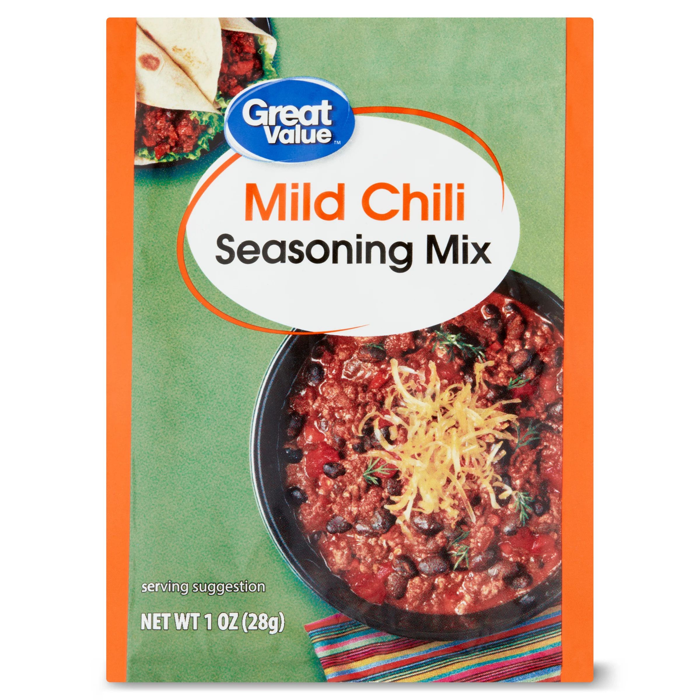 Great Value Mild Chili Seasoning Mix, 1 oz | Walmart (US)