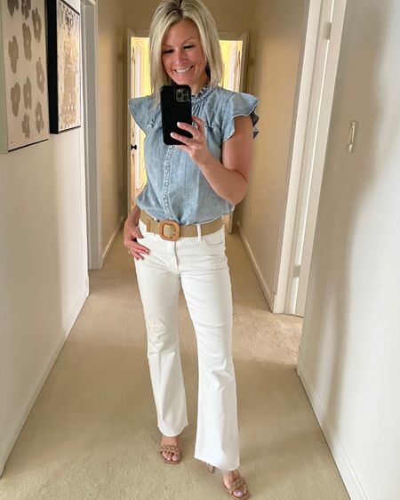 A perfect look for work, happy hour, or even date night!

Fit4Janine, Rails, Chambray, Denim, Kut From the Kloth, Dolce Vita, Spring Outfits

#LTKstyletip #LTKworkwear #LTKSeasonal