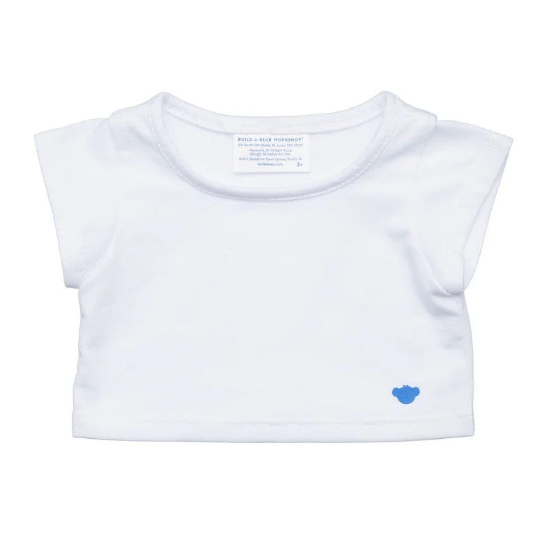 Build-A-Bear® White Teddy Bear Shirt | Walmart (US)