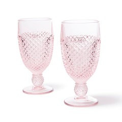 Pink Glass Goblet Set of 2 | goop