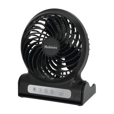 Personal Rechargeable Fan Black - Holmes | Target