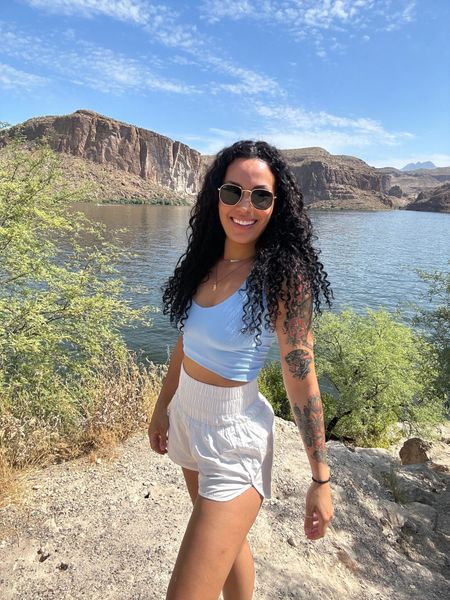 Arizona outfit 🩵 summer outfit , outer banks outfit , hiking outfit , affordable outfit , workout outfit , fitness outfit 

#LTKstyletip #LTKU #LTKFitness