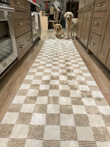 Kitchen runner🤎 IN LOVE. This is the 2x12 size in CAMEL! Currently on sale! 

Revival rugs / kitchen decor / neutrals / cozy home / Holley Gabrielle / checker print 

#LTKsalealert #LTKhome