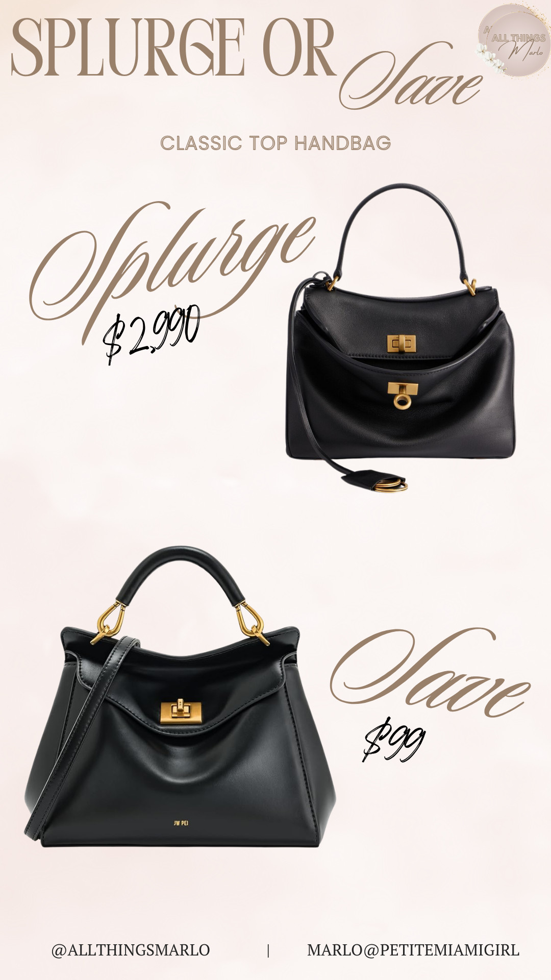 Splurge or save Classic Top Handbag 

 #LTKootd #LTKSeasonal #LTKOver40