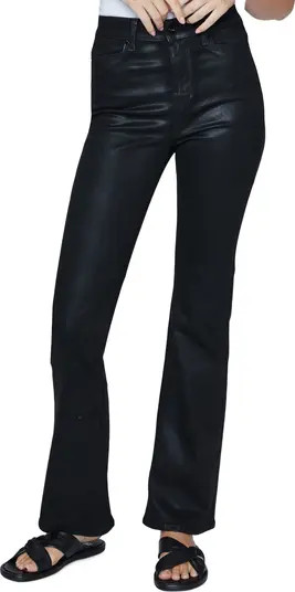 PAIGE Manhattan High Waist Coated Bootcut Jeans | Nordstrom | Nordstrom