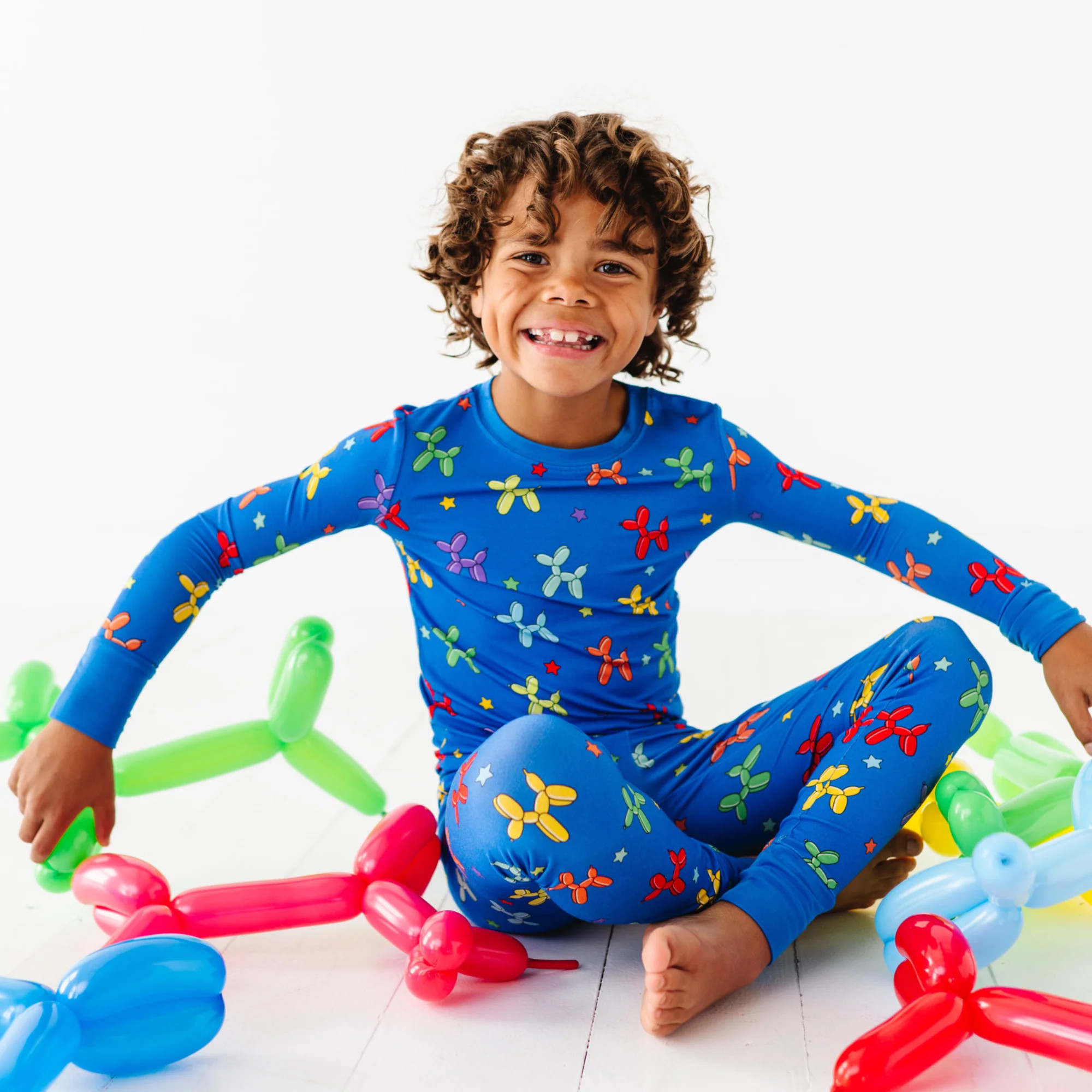 Boy Animal Balloons Kids Pajamas | Kiki + Lulu | Kiki + Lulu