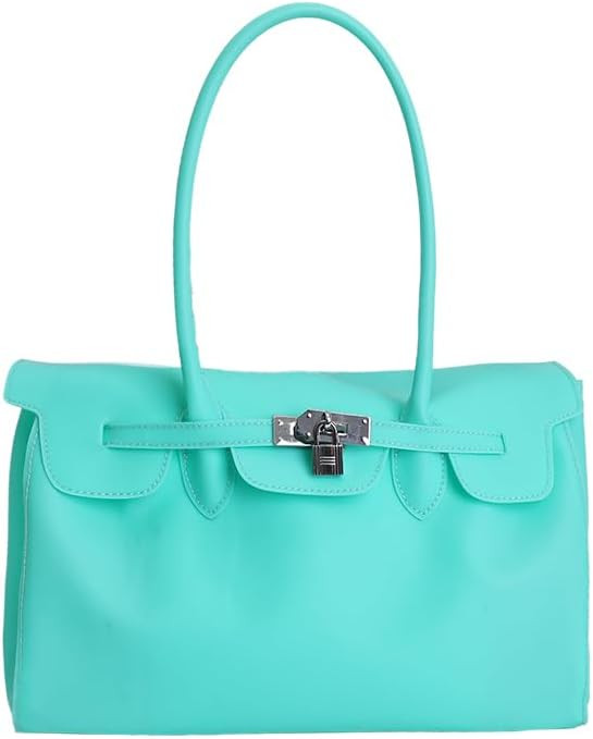 Jelly Tote Bag Y2K Style PVC Shoulder Bag Korean Fashion Summer Handag Platinum Handbag Beach Bag... | Amazon (US)