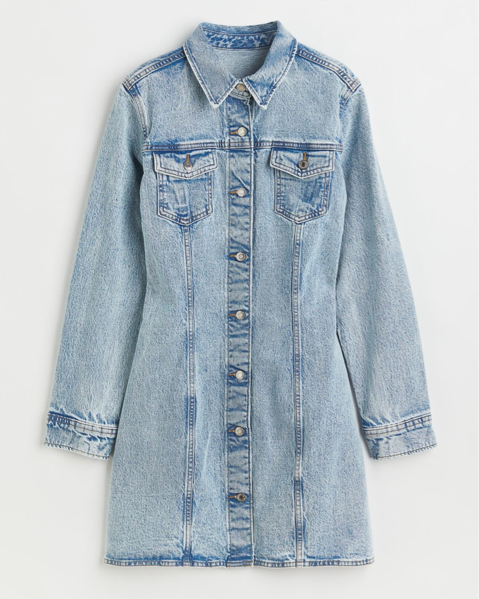 Love this denim dress! 

#denim #jeans #dress #denimjacket #jeanjacket #walmart #hm #oldnavy #romper 

#LTKunder100 #LTKSeasonal #LTKunder50