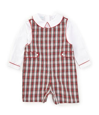 Edgehill Collection Little Boys 2T-4T Peter Pan Long Sleeve Christmas Jon Jon Shortall | Dillard'... | Dillard's