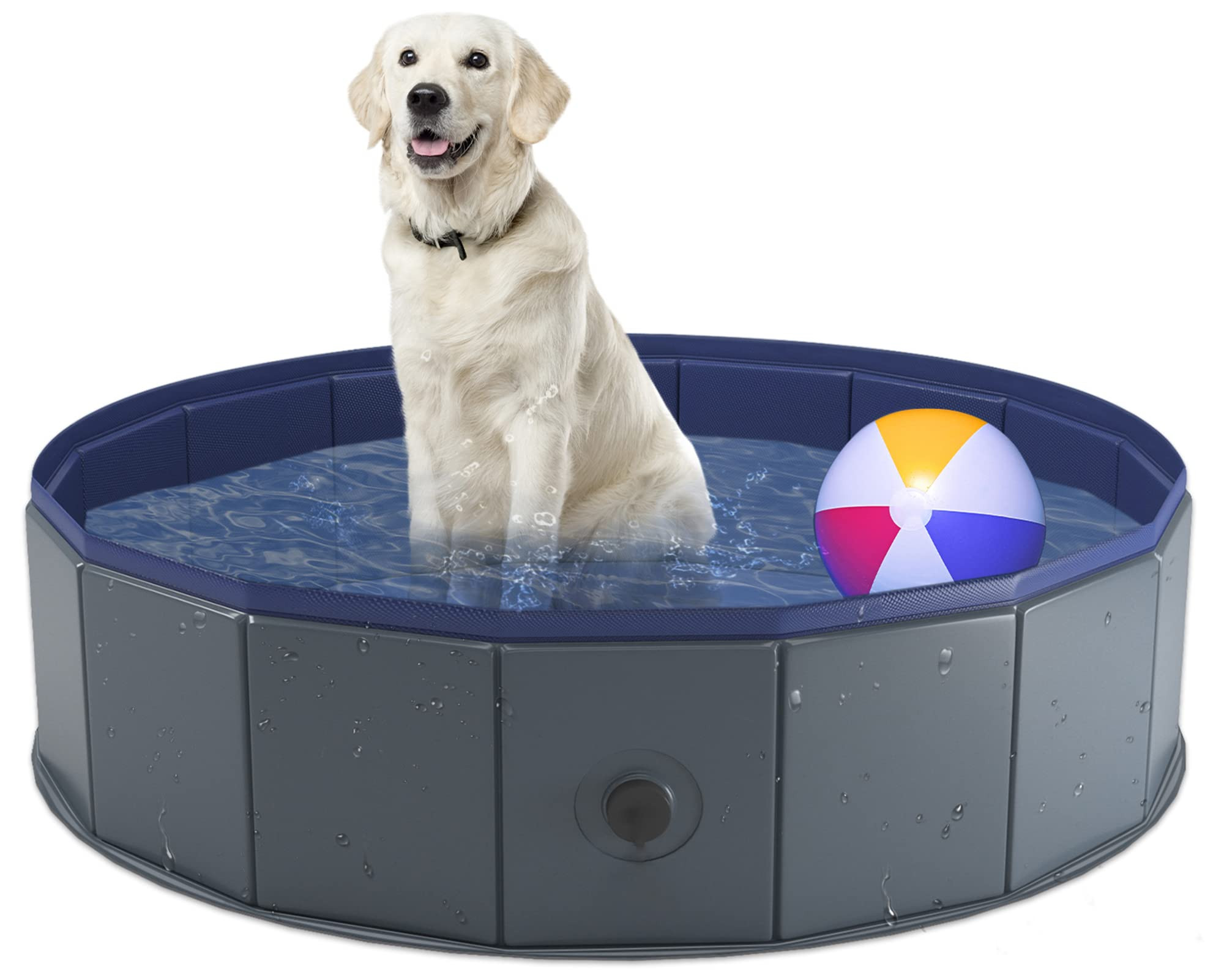 Niubya Foldable Dog Pool, Collapsible Hard Plastic Dog Swimming Pool, Portable Bath Tub for Pets ... | Amazon (US)