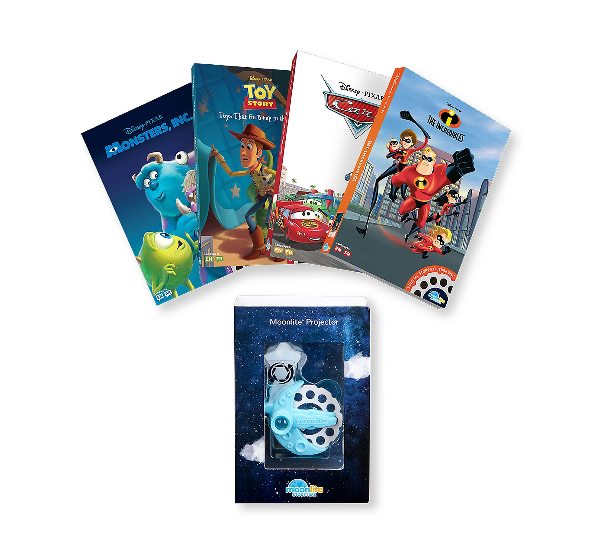 Moonlite Disney Pixar 4 Story Collections with Projector | QVC