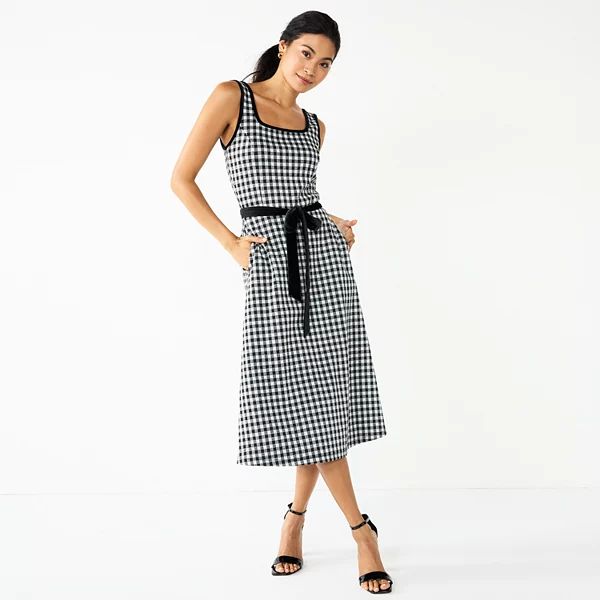 Women's DRAPER JAMES RSVP™ Sleeveless Knot-Waist Midi Dress | Kohl's