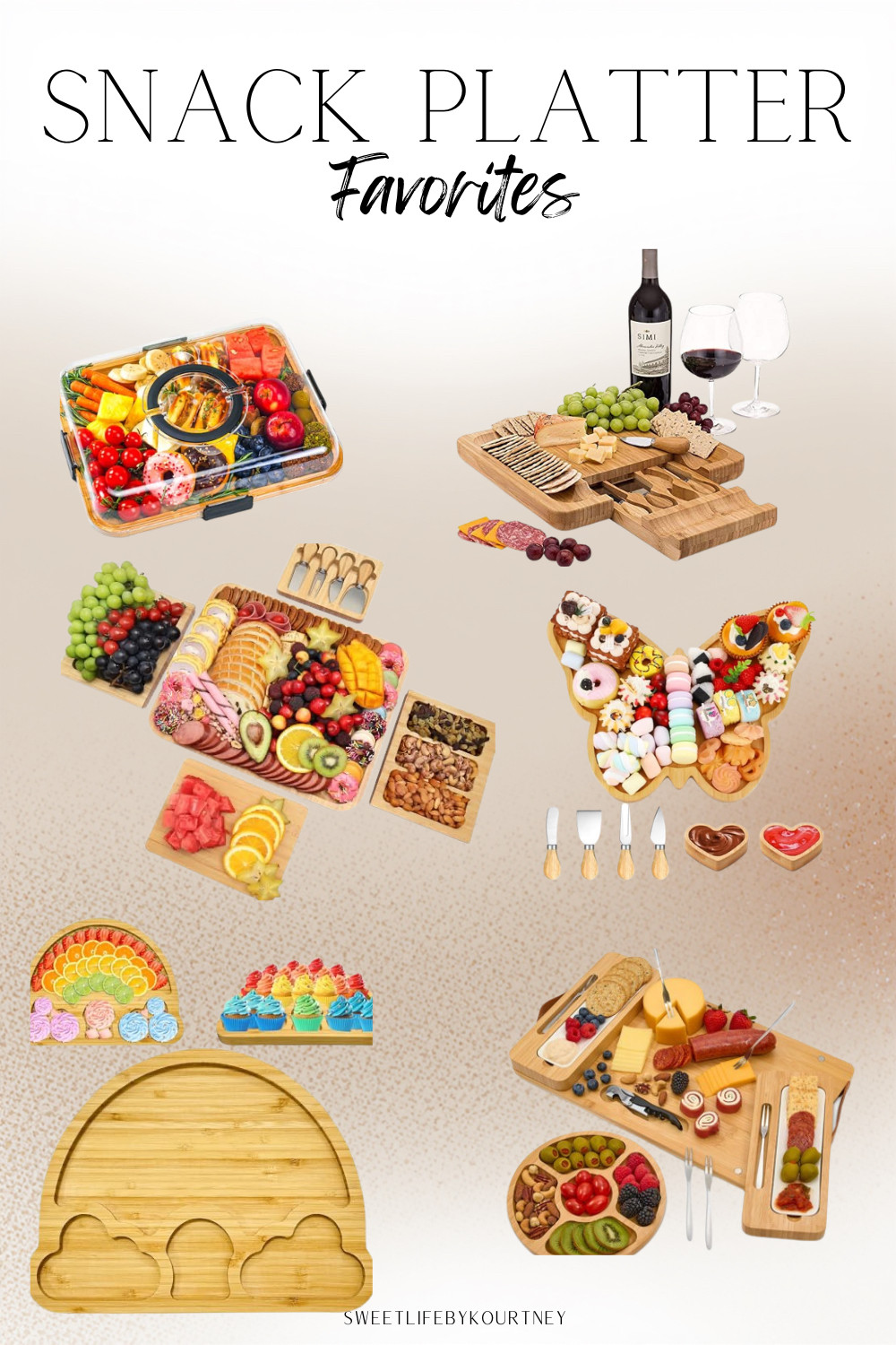 Snack platter favorites for easy hosting, parties, movie nights, and summer get-togethers ✨ All Amazon finds for making grazing boards look cute and effortless. #LTKFinds #AmazonFinds #HostingFinds #SnackPlatter #CharcuterieBoard #SweetLifeByKourtney 

 #LTKfoodie #LTKHome