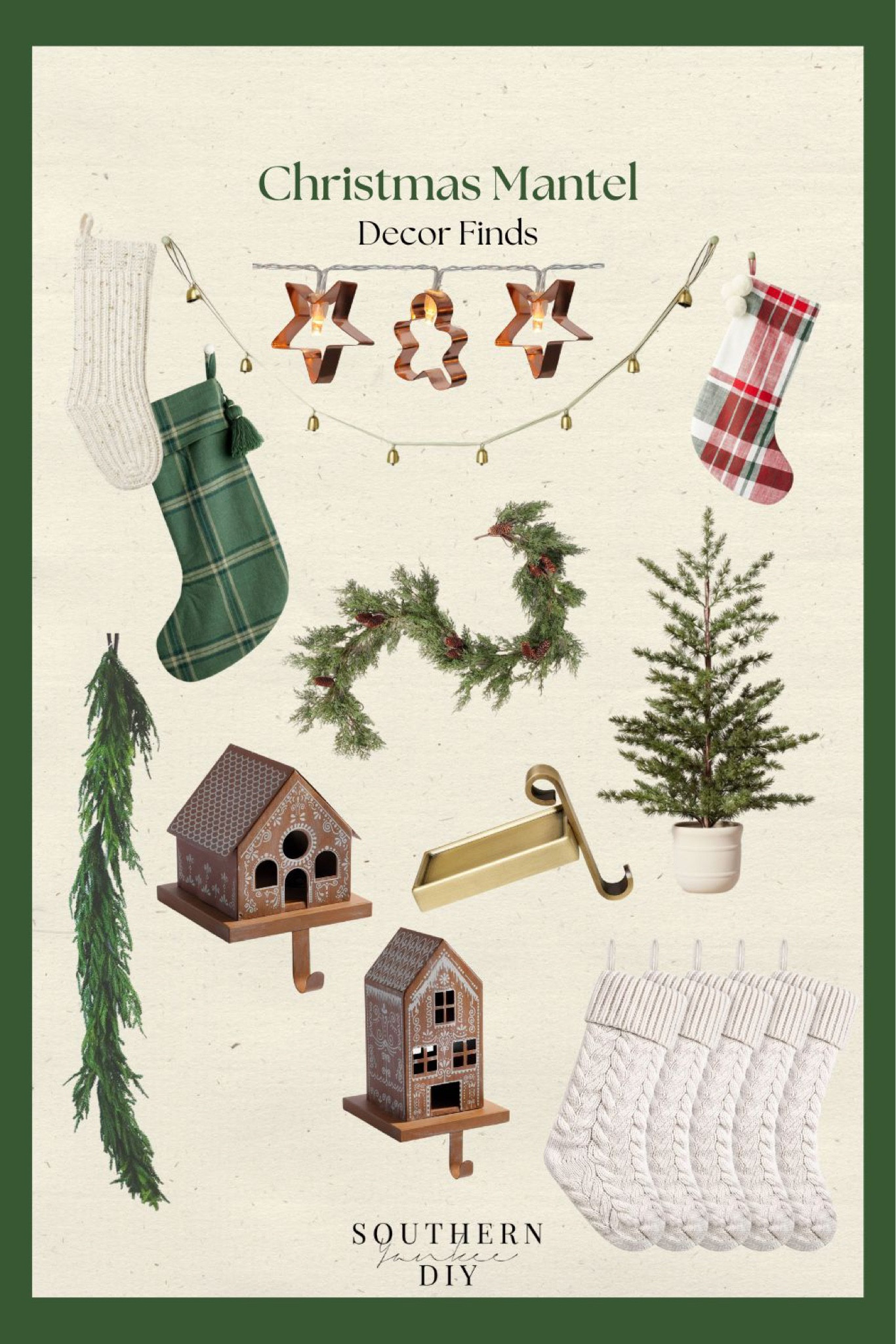 Christmas Mantel decorations for a cozy Christmas fireplace mantel 

#LTKHolidaySale #LTKHoliday #LTKhome