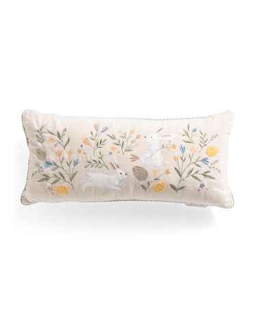 12x26 Bunny Floral Pillow | TJ Maxx