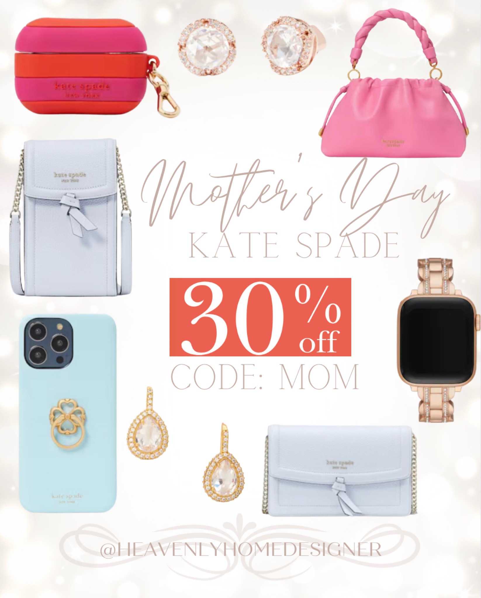 Order today (5/10) for 30% off and delivery by Mother’s Day! So many gift ideas to choose from! Kate Spade jewelry, purses, and accessories are all on sale!

Kate spade, Mother’s Day, gifts for mom, Mother’s Day gift ideas, jewelry for mom, iPhone case, AirPod case, designer purse, designer sale

#LTKunder100 #LTKitbag #LTKGiftGuide