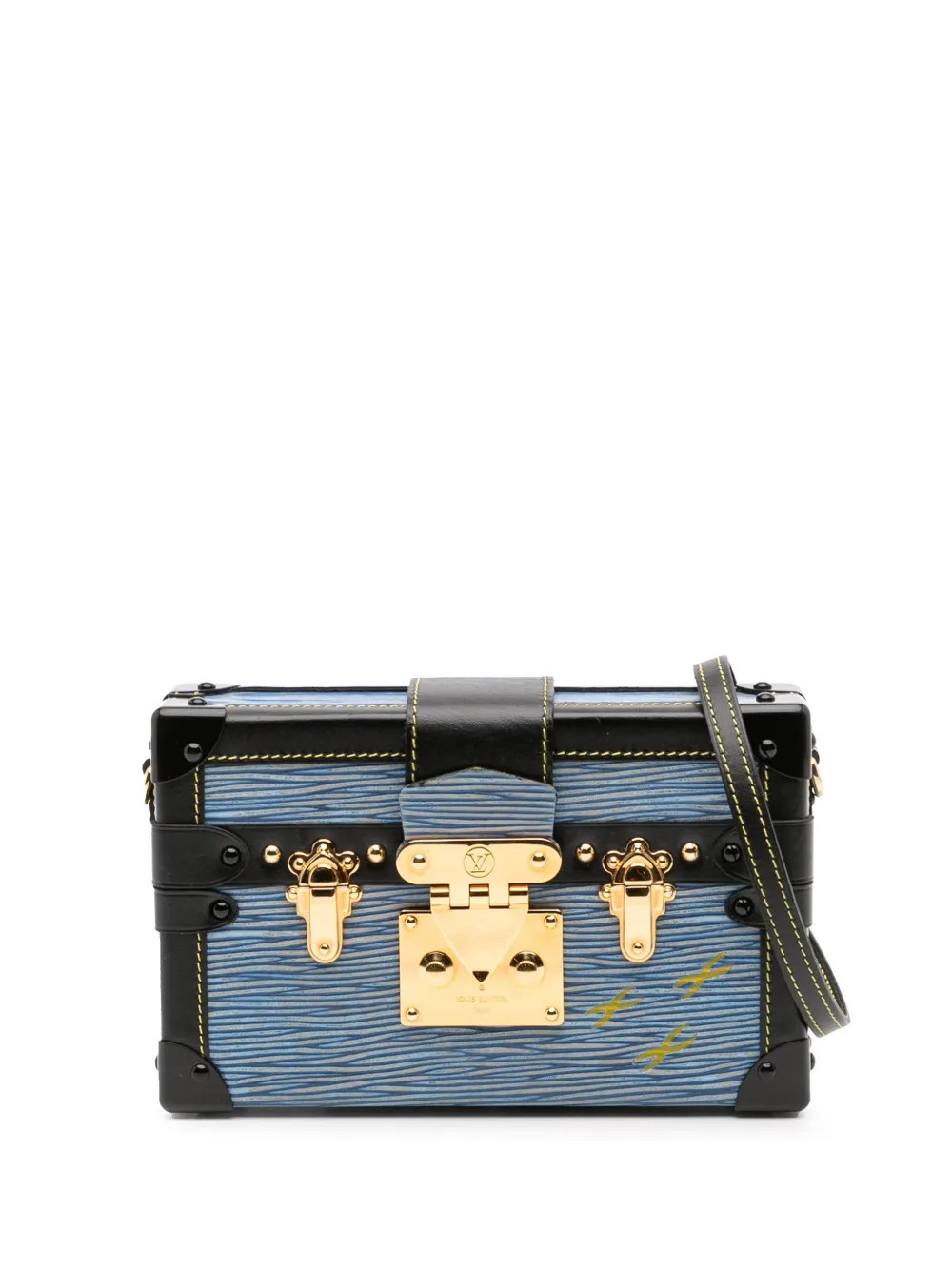 Louis Vuitton Pre-Owned 2014 Epi Petit Malle crossbody bag - Blue | Farfetch Global