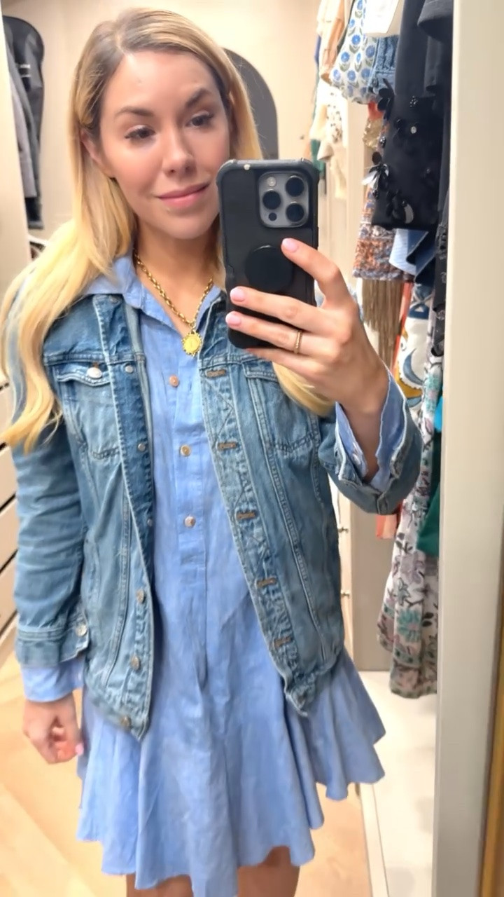 Denim Jacket
Blue Dress
Spring Outfit 

#LTKdayinmylife #LTKSeasonal