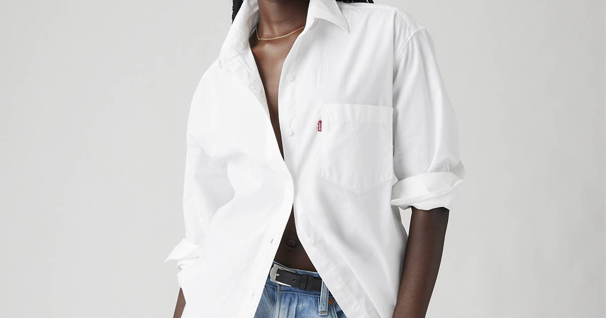 Harlie Boyfriend Shirt - White | Levi's® CA | Levi's CA