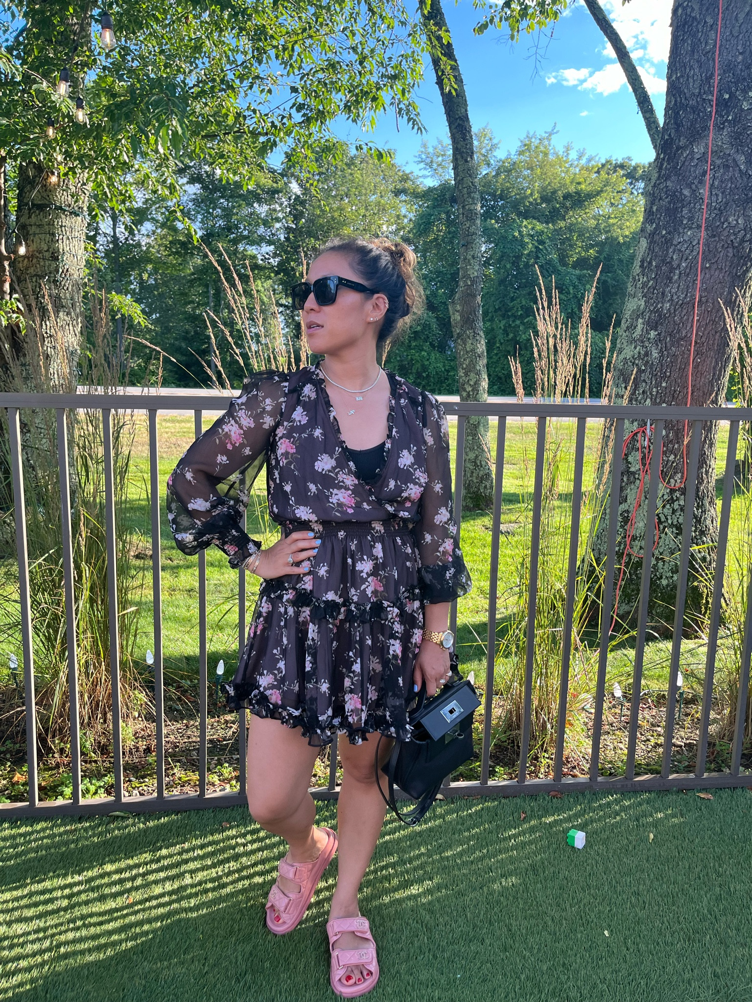 I LOVE this dress! And it’s on SALE. Easy to wear. This can be dressed up or down depending on the shoe. Elastic waistband. I’m wearing a size xs. If you’re tall, think about how short you like your dresses. I’m 5’2” and this dress is definitely mini length.

#LTKTravel #LTKParties #LTKShoeCrush