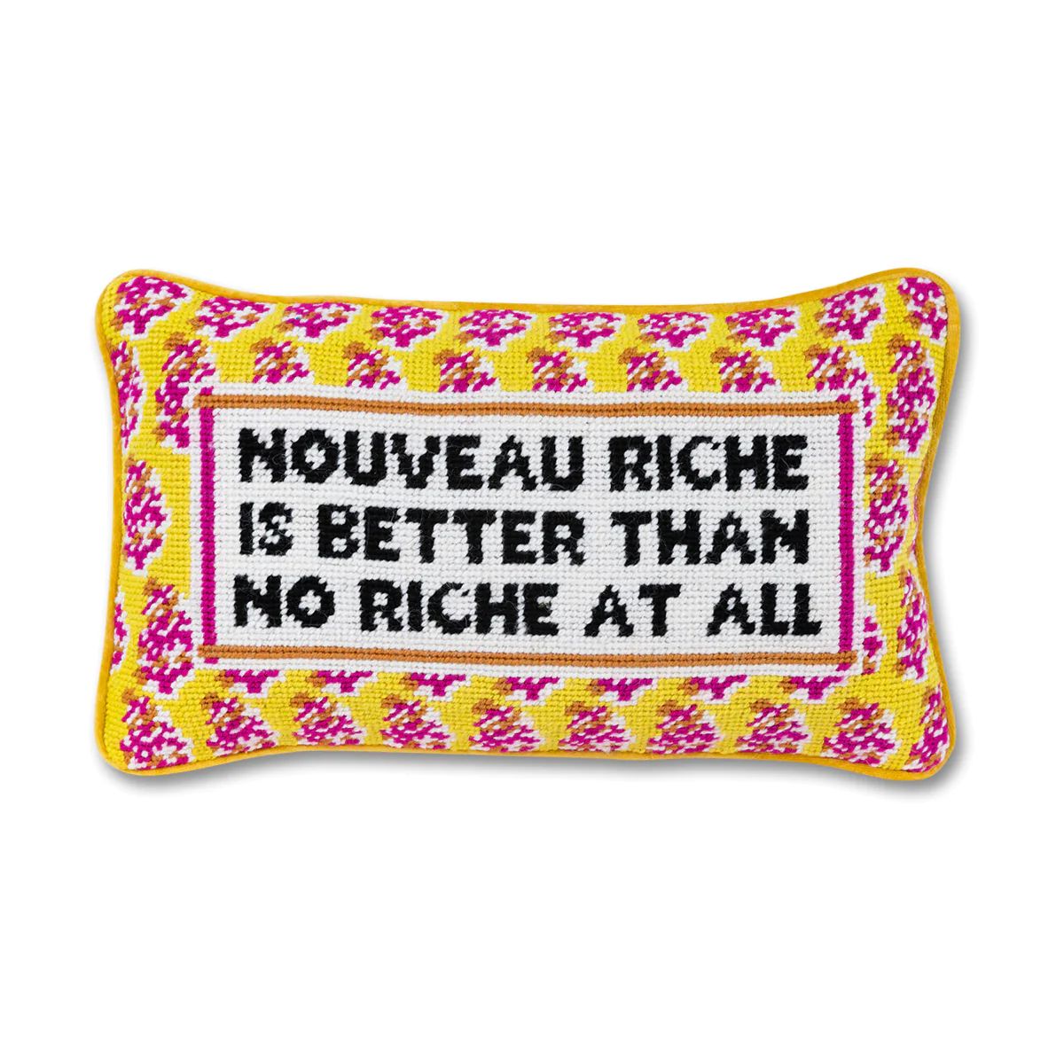 Nouveau Riche Needlepoint Pillow | Furbish Studio