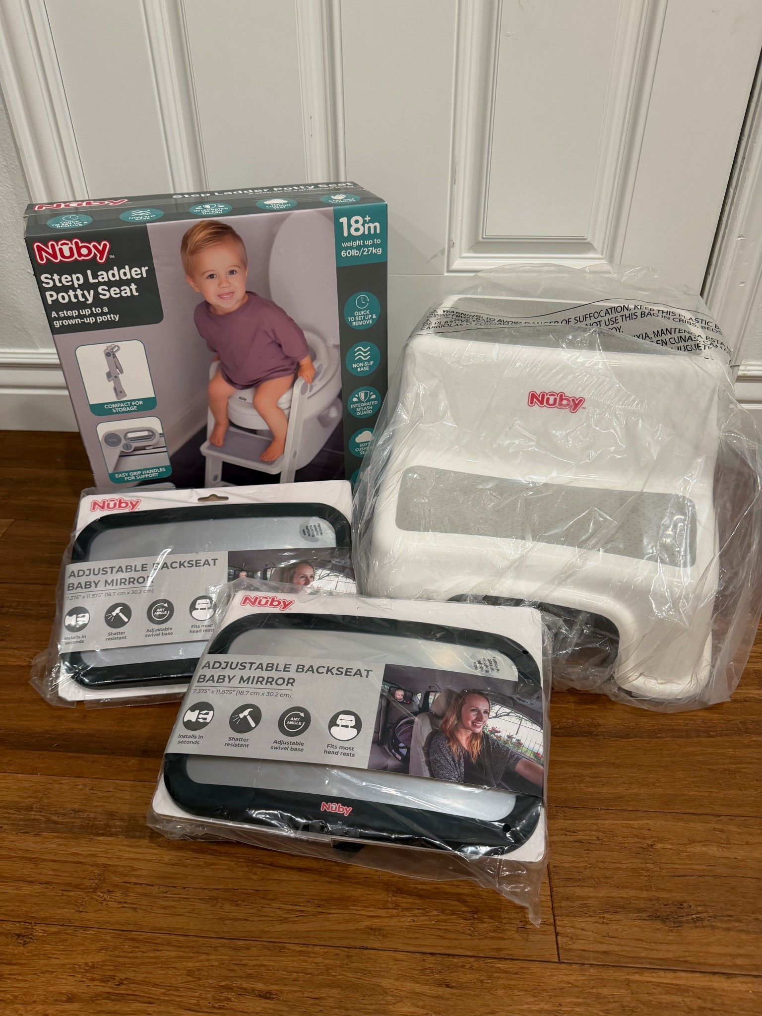 #ad thank you @nuby ! 🫶🏼 Potty training ready, indecently washing hands with step stool & new car baby mirrors! YAY! 🚽🧼🚘  @nubyusa #nuby #ltkbaby #ltkpottytraining #ltkmom
