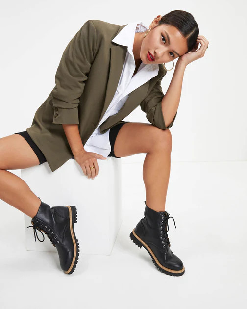 She Knows It All Pocketed Blazer - Olive - LAST CHANCE | VICI