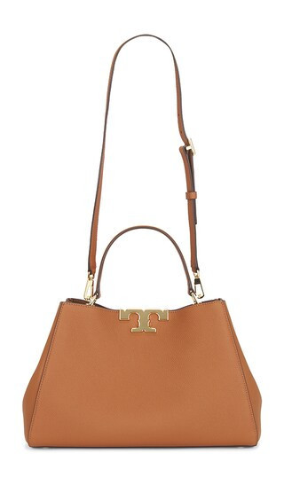 Tory Burch Eleanor Soft Satchel Bag in Tan. | Revolve Clothing (Global)