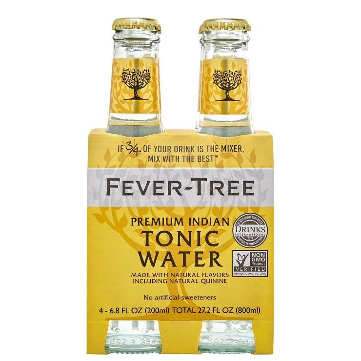 Fever-Tree Premium Indian Tonic Water Bottles - 4pk/6.8 fl oz | Target